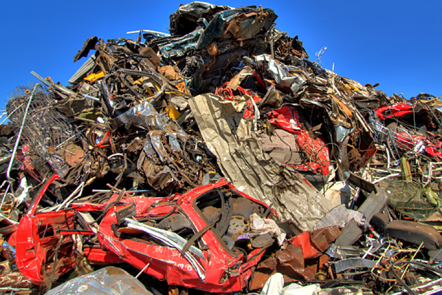 Pile of scrap - metal recycling | Nord Holding AD