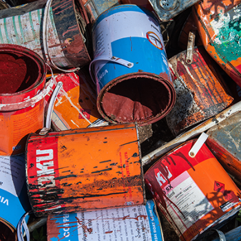 Hazardous waste contaminated containers  